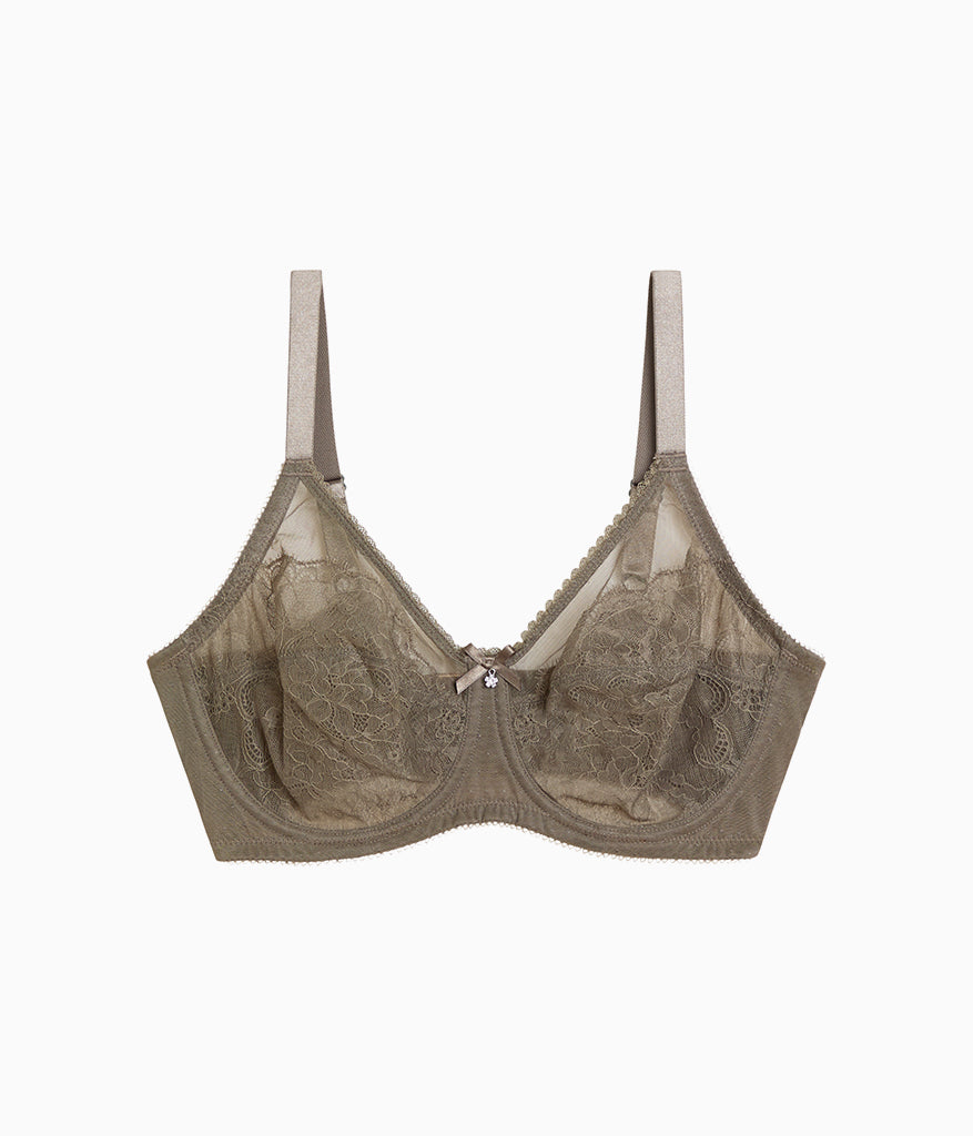 Retro Chic Full Figure Underwire Bra - Bungee Cord