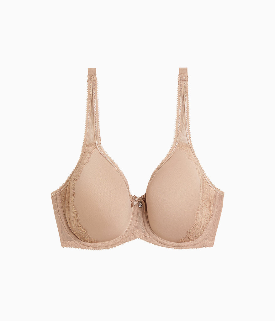 Retro Chic Underwire T-Shirt Bra - Toast