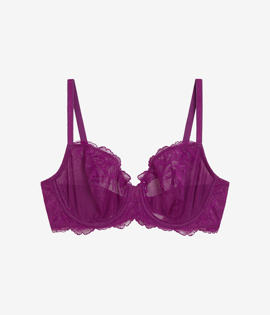 Vivid Attraction Underwire Bra - Dark Purple