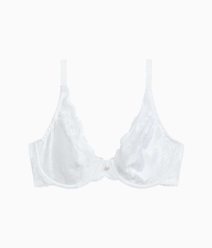 Modern Affair Plunge Underwire Bra - White