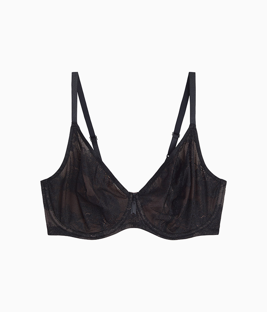 Full Bloom Underwire Bra - Black
