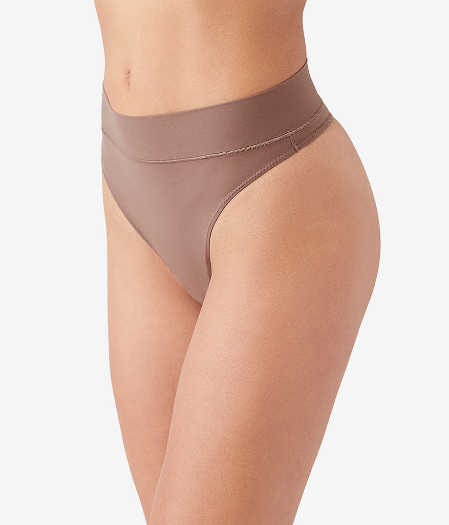 Nearly Nothing™ Hi-Waist Thong - Peppercorn