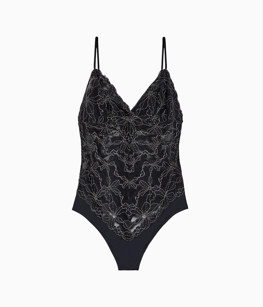 Feeling Famous Bodysuit - Night/Angel Wing