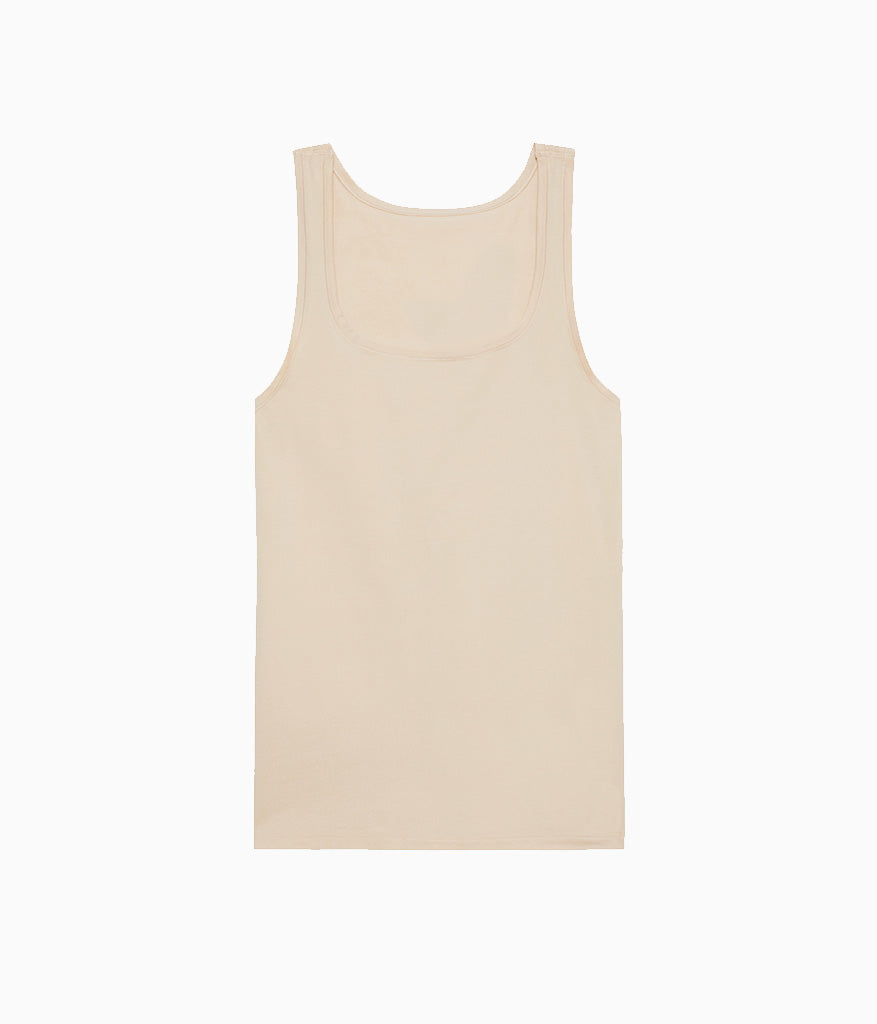 Understated Cotton Tank - Sand