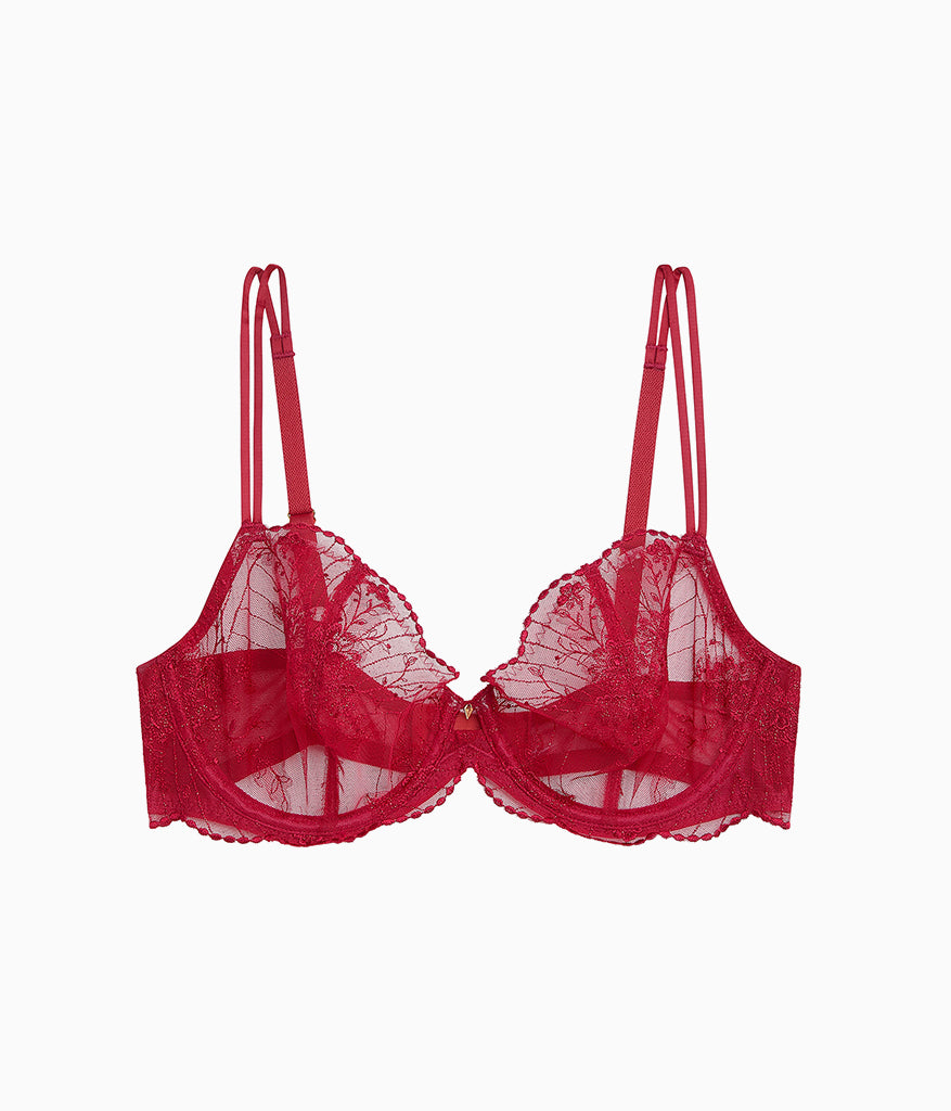 Midnight Soiree Underwire Bra - Regina Red