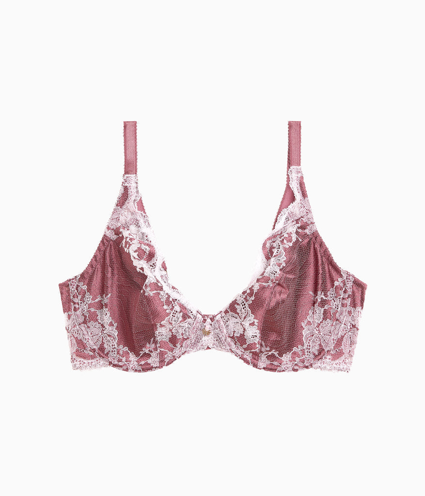 Modern Affair Plunge Underwire Bra - Rose Brown/Cradle Pink