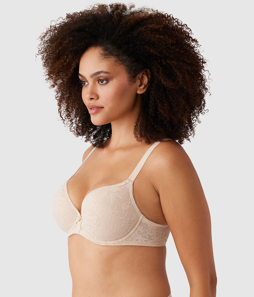 Lace Finesse T-Shirt Bra - Sand