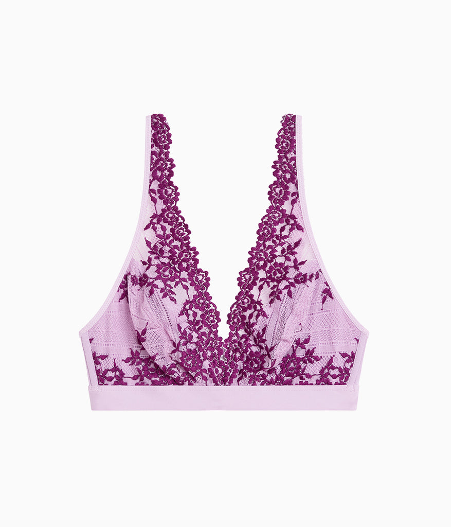 Embrace Lace® Wire Free Bralette - Lavender Sage/Dark Purple