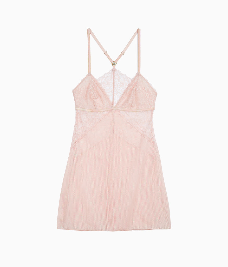 Lace Encounter Chemise - Rose Smoke