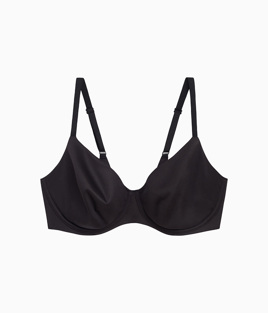 Sleek Standard Underwire Bra - Black