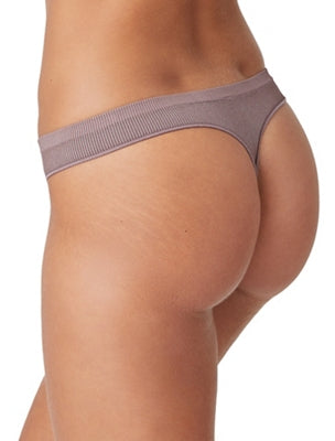 Comfort Intended Rib Thong - Peppercorn