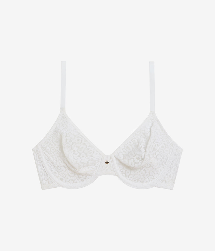 High Bar™ Plunge Underwire Bra - White