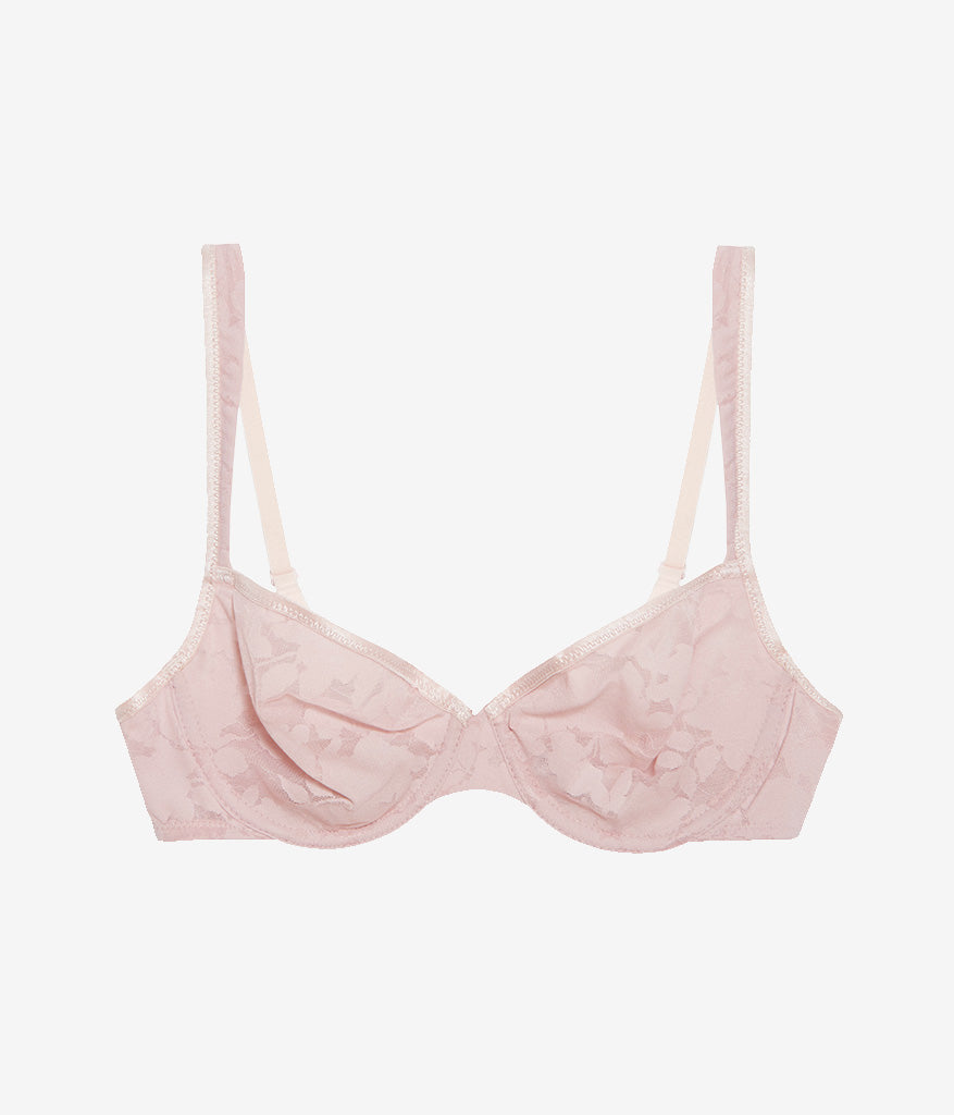 Shadow Scene Underwire Bra - Blush Pink