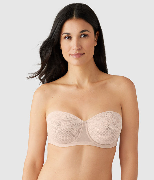 Visual Effects Strapless Minimizer Bra - Sand