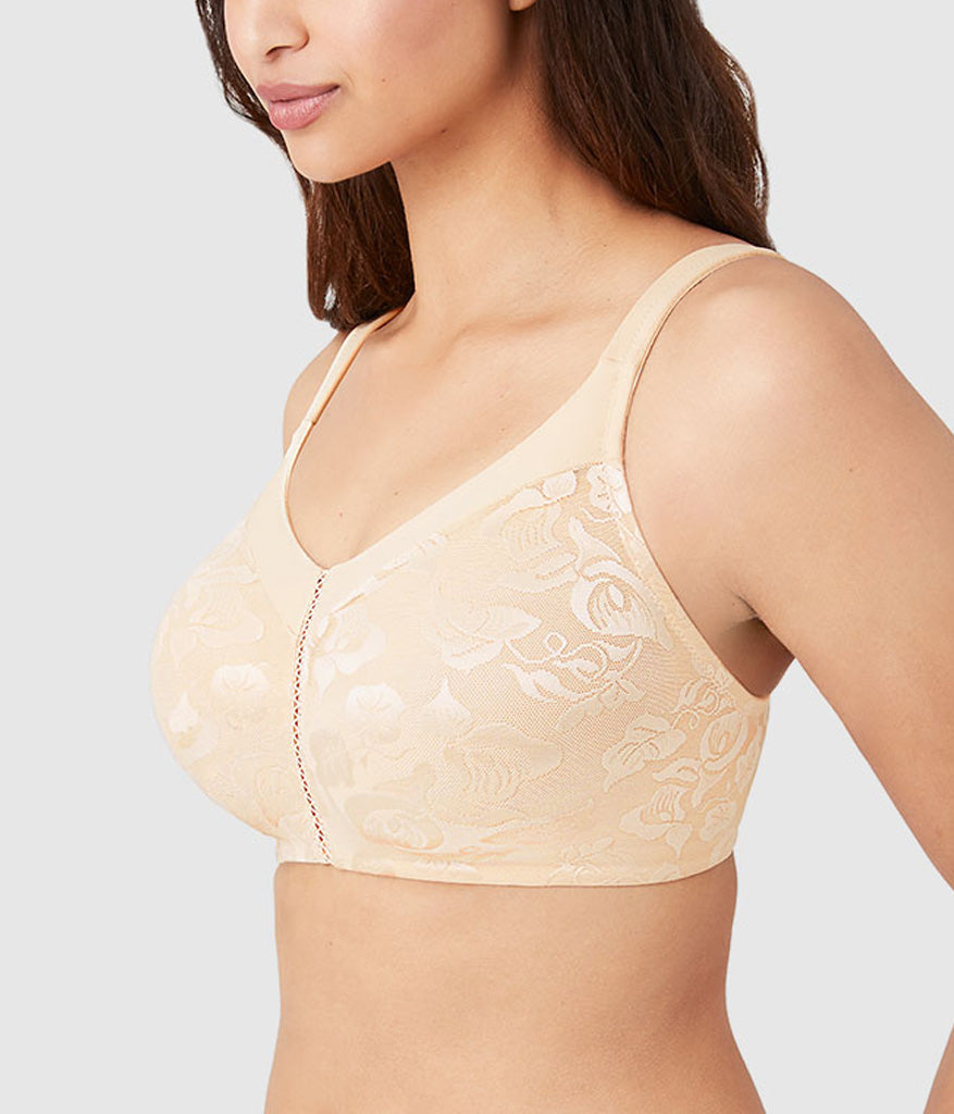 Awareness Full Figure Seamless Wire Free Bra - Sand