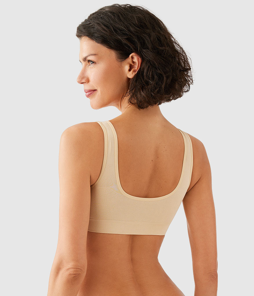 B-Smooth® Front Close Bralette - Sand