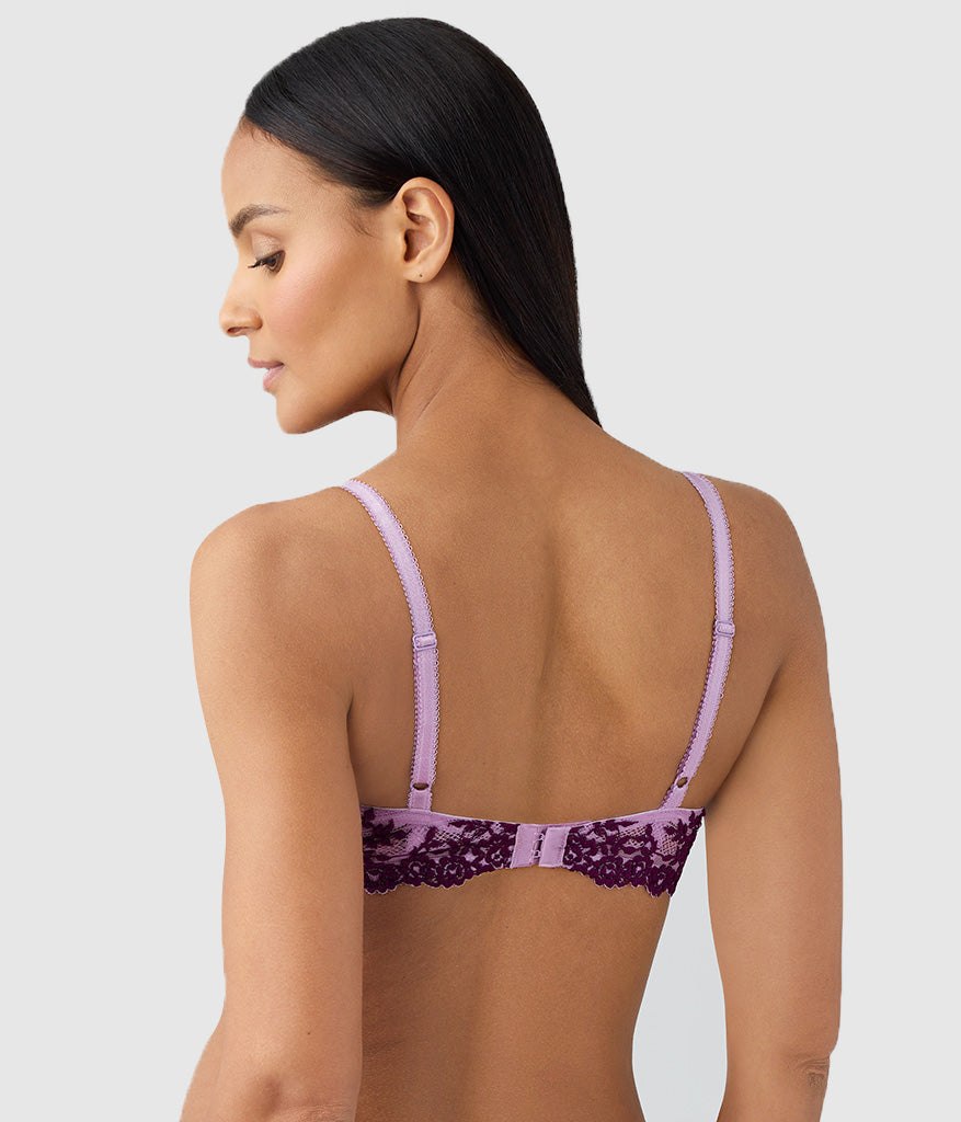 Embrace Lace® T-Shirt Bra - Lavender Sage/Dark Purple