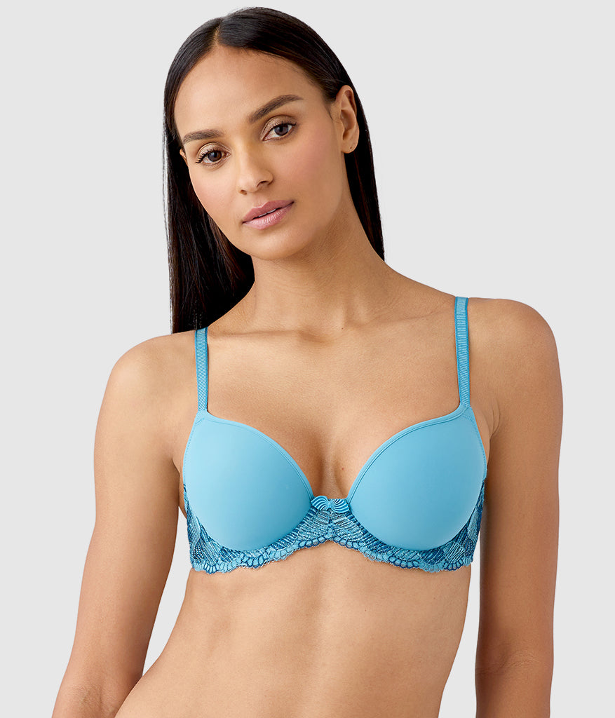 La Femme Underwire T-Shirt Bra - Adriatic Blue