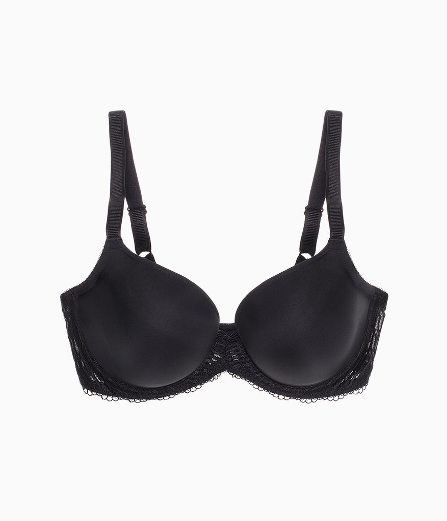 La Femme Underwire T-Shirt Bra - Black