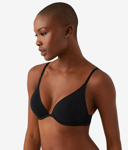 Cotton To A Tee Plunge T-Shirt Bra - Night