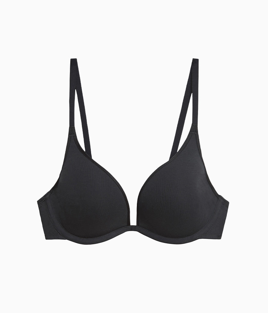 Cotton To A Tee Plunge T-Shirt Bra - Night