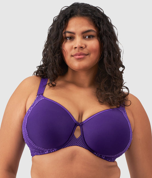 Charley Underwire Molded Spacer Bra - Iris