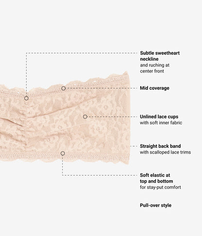 Effortlessly Lace Bandeau - Au Natural