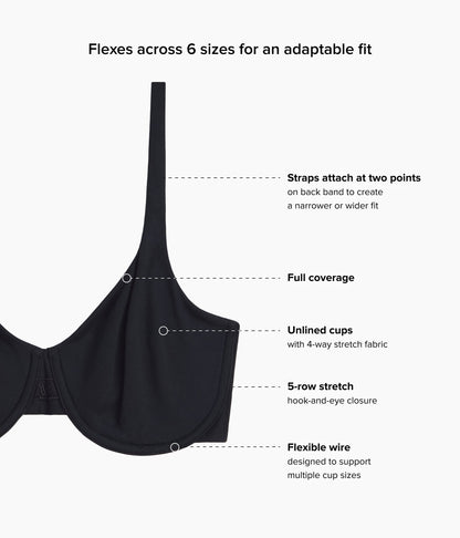 Ever Flexing™ Underwire Bra - Black