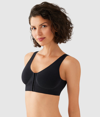 B-Smooth® Front Close Bralette - Black