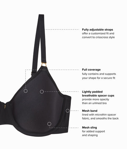 Simply Done T-Shirt Bra - Black