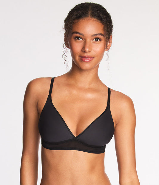 Full Transparency Bralette - Rose Smoke