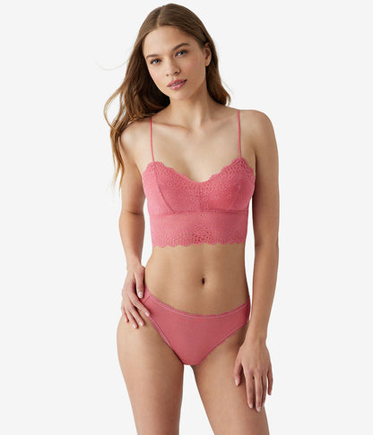 Inspired Eyelet Bralette - Slate Rose