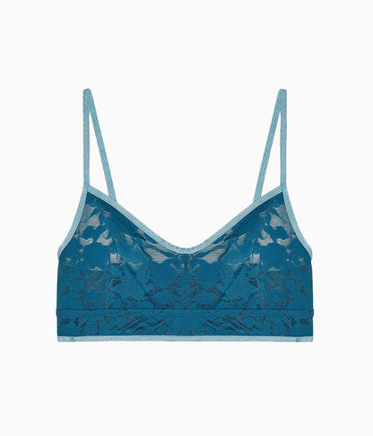 Shadow Scene Bralette - Blue Coral