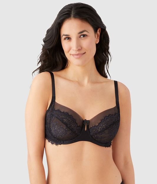 Center Stage Underwire Bra - Black/Graphite