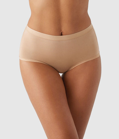 Understated Cotton Brief - Praline