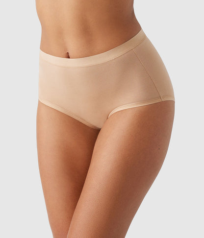 Understated Cotton Brief - Praline