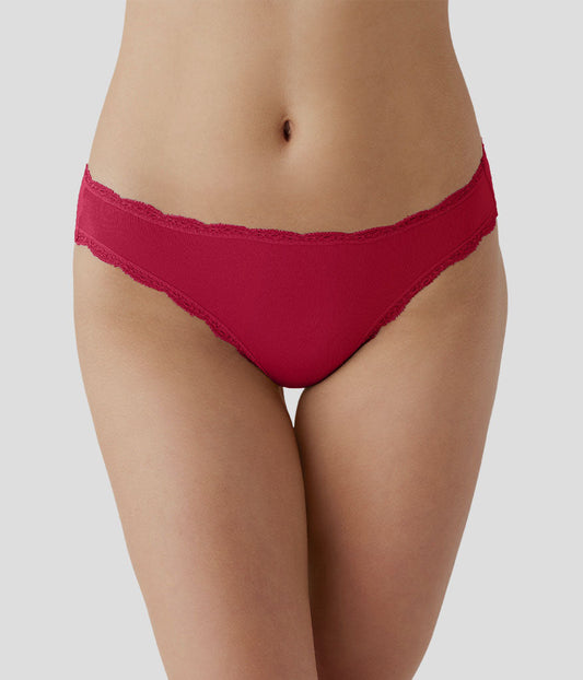 Inspired Eyelet Bikini - Cerise