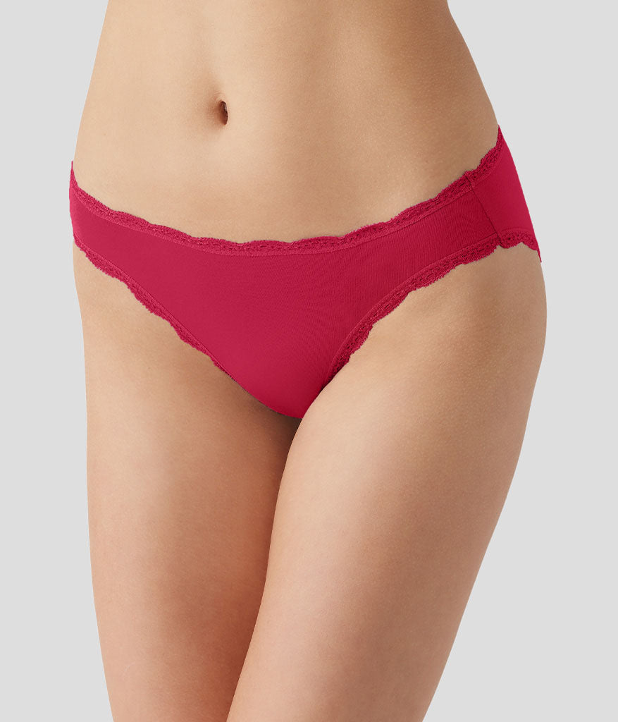 Inspired Eyelet Bikini - Cerise
