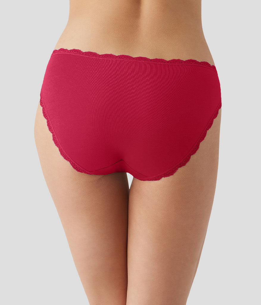 Inspired Eyelet Bikini - Cerise
