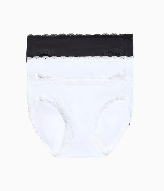 Inspired Eyelet Bikini Panty Pack - White/White/Night