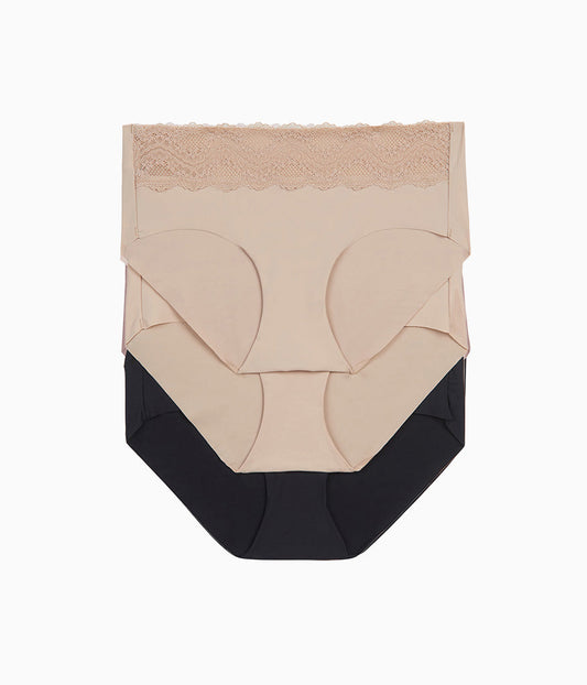 b.bare Hipster Panty Pack - Au Natural/Au Natural/Night