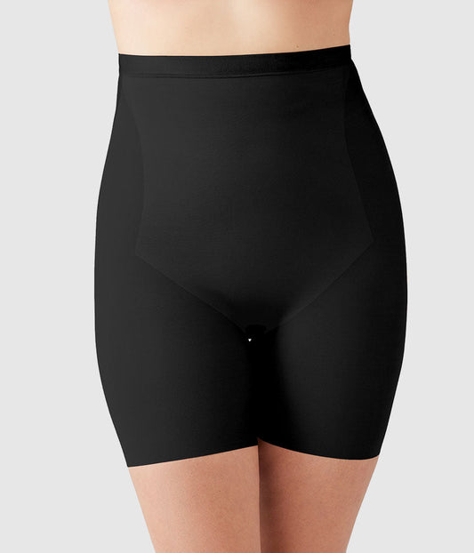 Shape Revelation® Straight Hi-Waist Thigh Shaper - Black