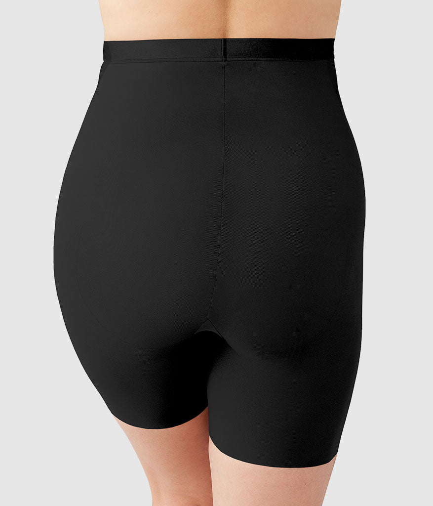Shape Revelation® Straight Hi-Waist Thigh Shaper - Black