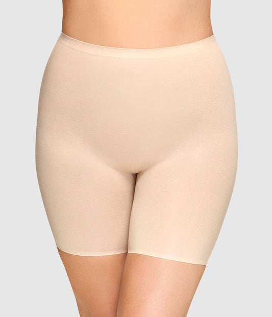Beyond Naked Cotton Blend Thigh Shaper - Sand