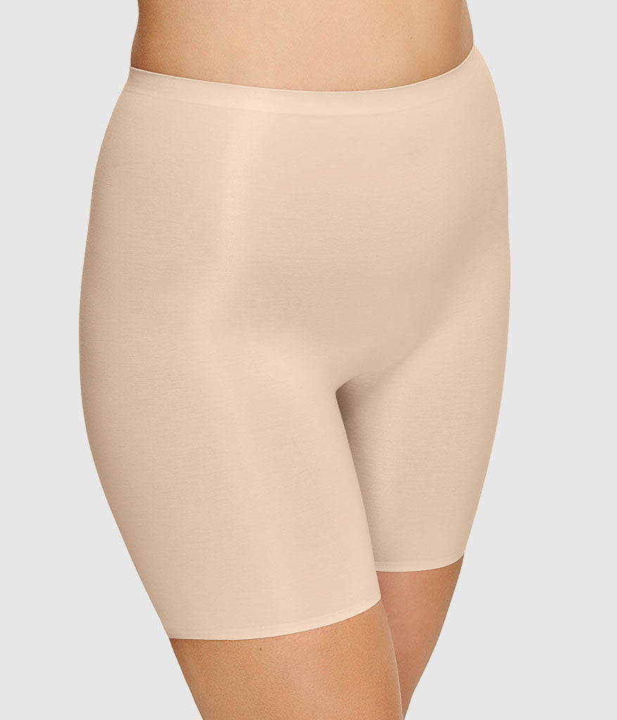 Beyond Naked Cotton Blend Thigh Shaper - Sand