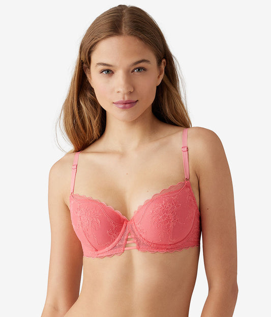 No Strings Attached Contour Bra - Tea Rose