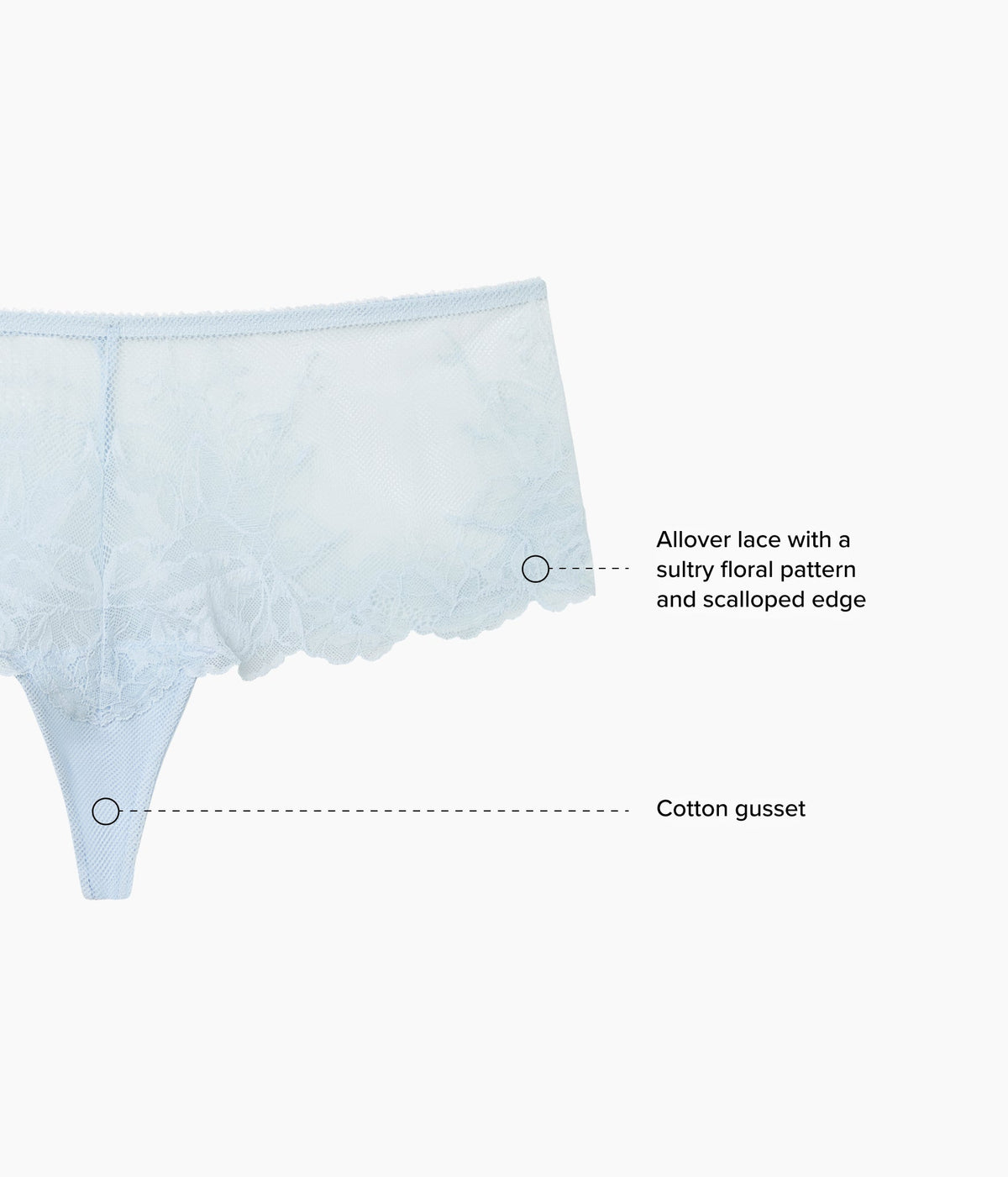 Vivid Attraction Tanga - Soft Sky