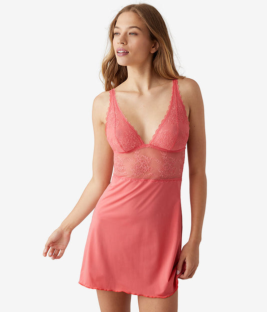 No Strings Attached Chemise - Tea Rose
