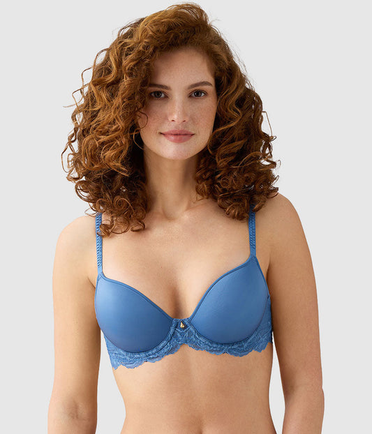 Vivid Attraction T-Shirt Bra - Blue Horizon