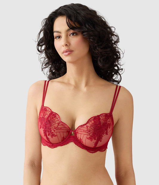 Midnight Soiree Underwire Bra - Regina Red